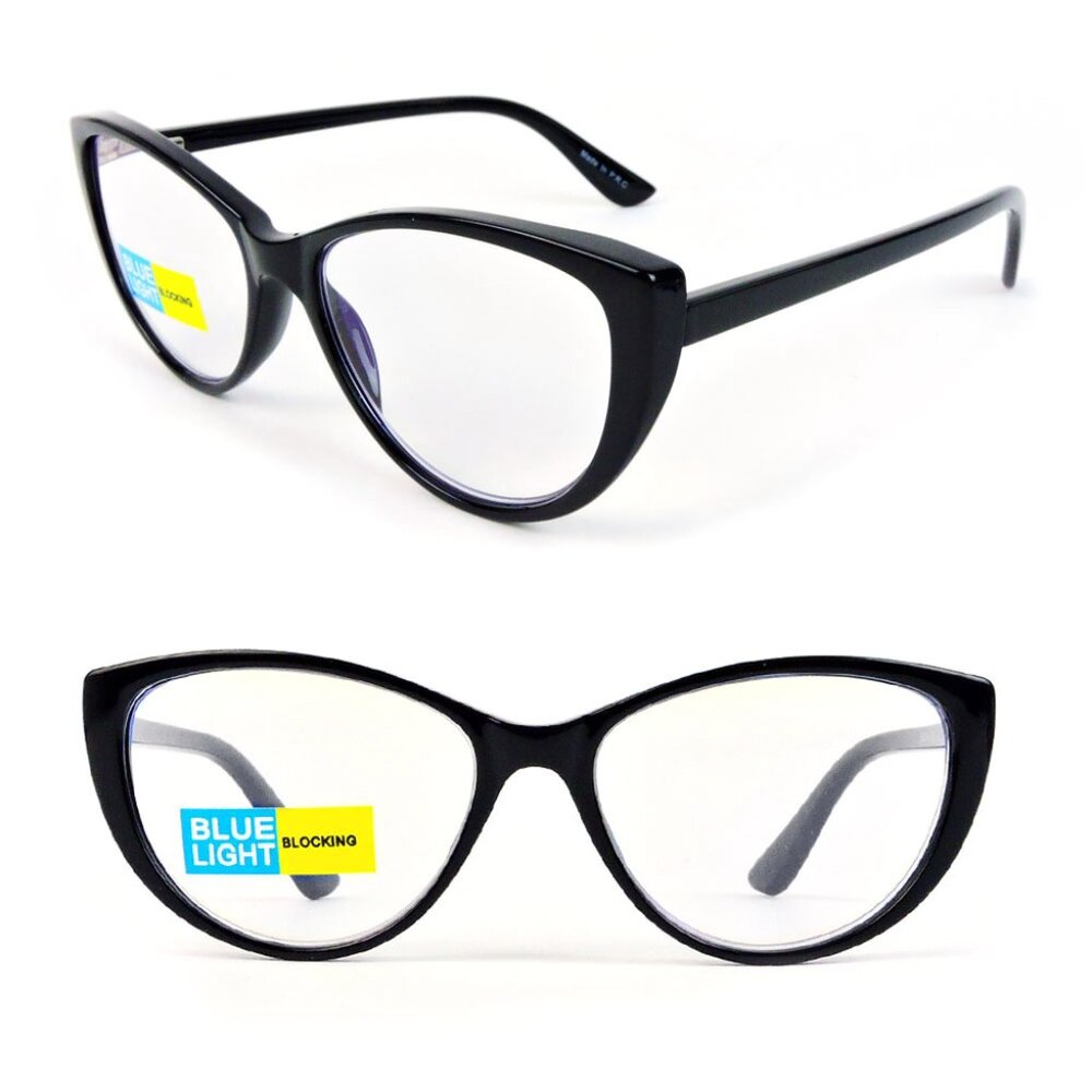 Black Computer Glasses Blue Light Blocking Reading Glasses NWT